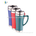 450ml promotional travel auto mug with silicone handle